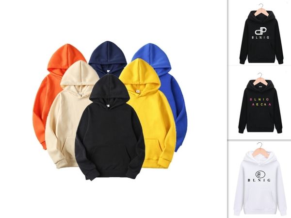 Erkekler Tasarımcı Lüks kapüşonlu sweatshirt kazak gevşek yün kapşonlu sweatshirt Erkek ve kadın kazak yüksek kaliteli gündelik marka lo B Aile Çift Spor Hoodie