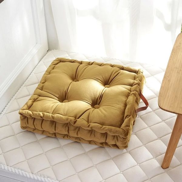 2024 POUF quadrato Tatami cuscino cuscino cuscini cuscinetti cuscinetto sedile cuscinetto cuscino cuscino divano tatami cuscino 42x42cm Pouf quadrato