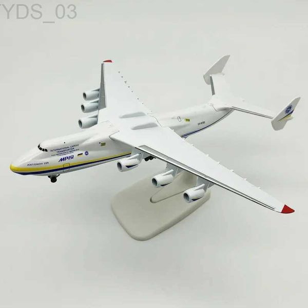 Modelo de aeronave 20cm, liga de metal fundido, antonov an-225 mriya, modelo de avião, réplica em escala 1/400, brinquedo para coleção yq240401