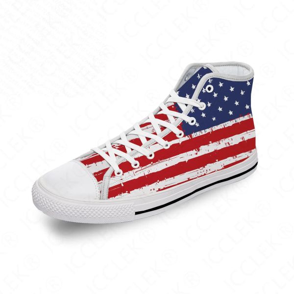 Sapatos Sapatos Americanos da American High Top tênis masculino adolescente adolescente Casual Sapas de corrida Tênis de corrida Brandável Sapato branco leve