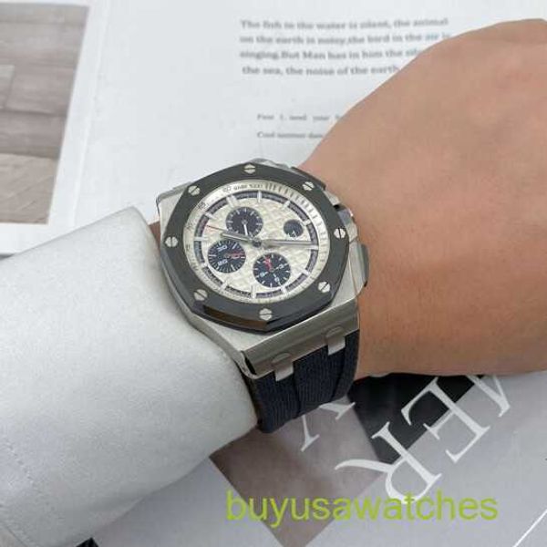 Relógio de pulso Moissanite AP Royal Oak Offshore Series Mergulho Mecânico Automático À Prova D 'Água Cerâmica Aço Borracha Cinto Data Timing Display Relógio Masculino