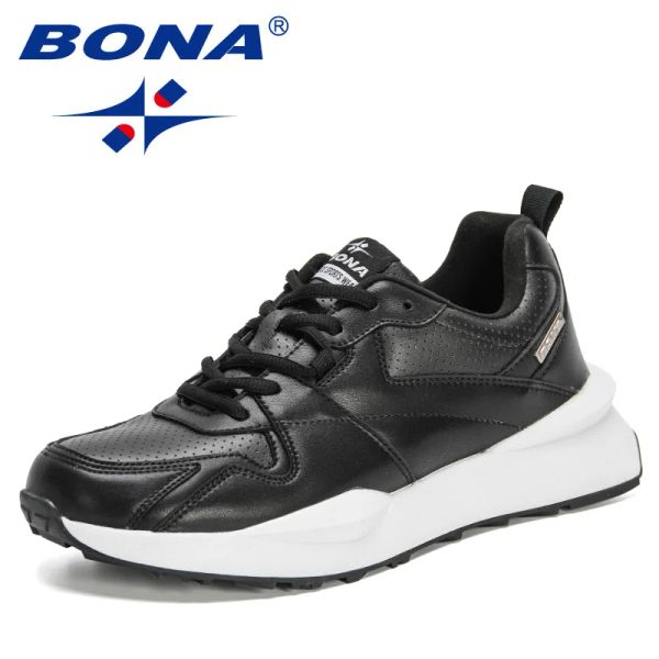 Badminton Bona 2021 Новые дизайнеры Экшн -кожа спортивные туфли мужчины на открытом воздухе кроссовки для отдыха Mansculino Легкие Zapatillas hombre