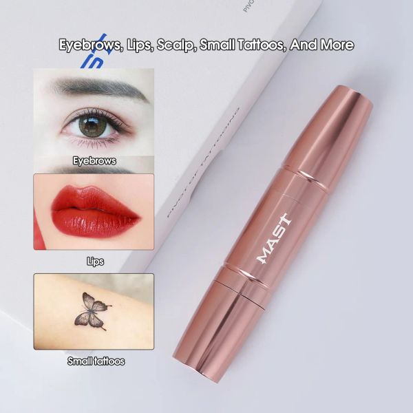 Macchina Magi Magi Rose Gold Colore Potente RCA Makeup Permanent 2.0 e 3.0 Stoke Rotary Tattoo Pun di Hine Penna Penna Labbra Cartuccia