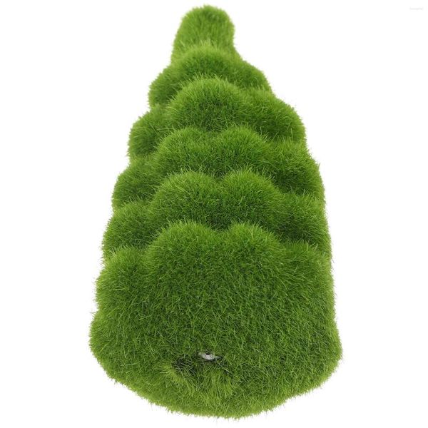 Dekorative Blumen, künstliches Moos, Krippen-Ornament, Weihnachtsbaum, Mini-Ornamente, beflockte Weihnachtsbäume, Dekor, Beflockung, Desktop-Requisiten, Zubehör