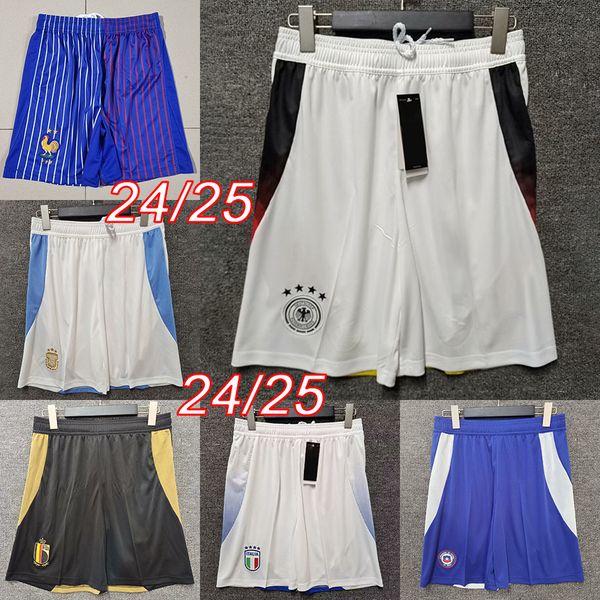 Germanys Englands Mens Soccer Soceiro 2024 Portugals Bélgica Argentina Francesa Home Shorts 24 25 Italys Croatias Chiles Men Shorts Panta Cortos de Futbol