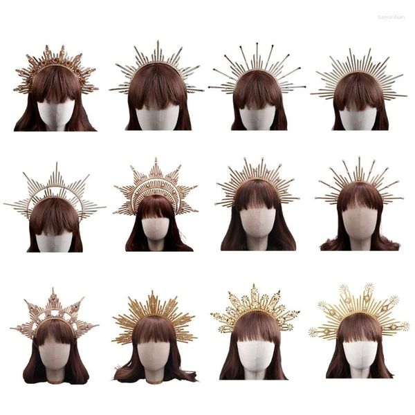 Fontes de festa formal headpiece casamento tiaras bandana feminino cabelo decorativo coroa 28tf