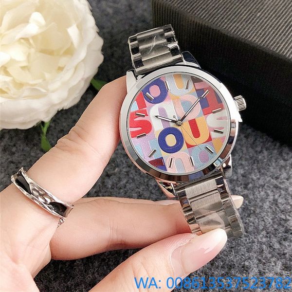 Бесплатная доставка 2024 новые модные брендовые часы для девочек, роскошные часы в стиле бабочки и звезды, металлический стальной ремешок, кварцевые наручные часы, оптовая продажа