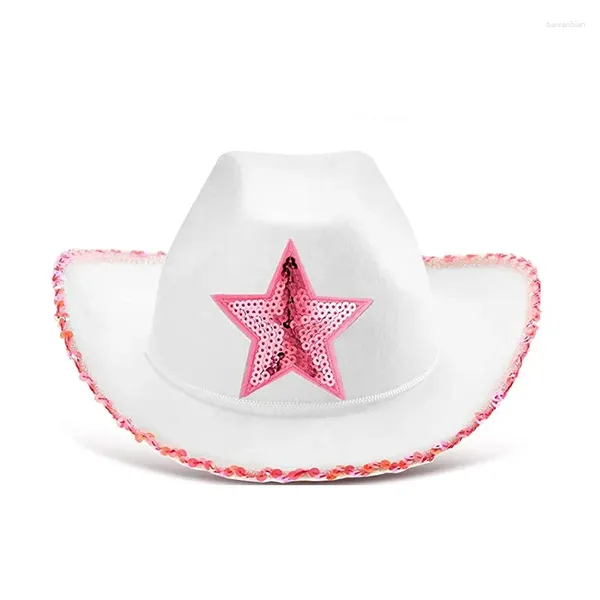 Articoli per feste Halloween Cosplay Cappello da cowboy Regali per bambini Personaggio anime West Star Paillettes a cinque punte Cartone animato Prop