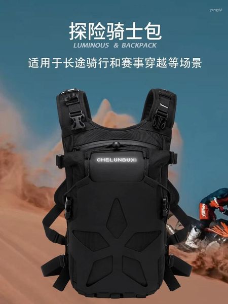 Luvas de ciclismo equitação mochila motocicleta aventura saco rally bicicleta de longa distância cavaleiro viagem fora de estrada