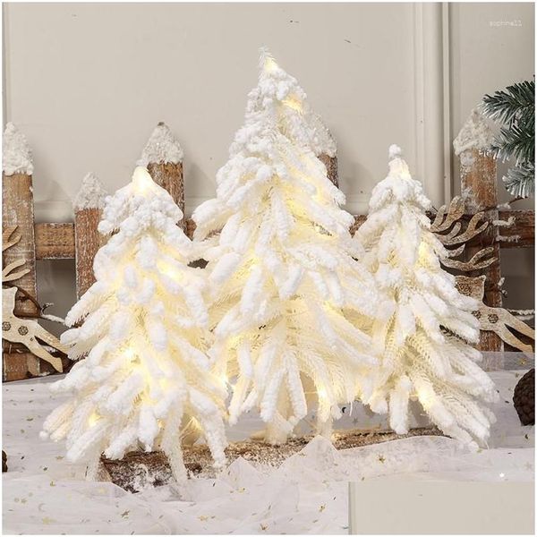 Flores decorativas grinaldas artificial árvore de natal pinho branco nórdico reunindo 2023 ano decoração desktop janela contador barra resto dhosb