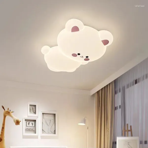 Plafoniere per cameretta per bambini carina LED Cartoon Bear Koala Light Modern Creative Baby Decor Boy Girl Lampade per camera da letto