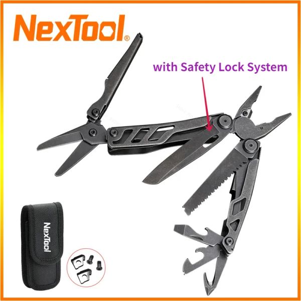 Steuerung Nextool New Hand Tool Flaggschiff Pro 16 in 1 Multitool EDC Outdoor -Zählermesser Sägeschneiderflaschenöffner Schraubendreherschere Schere