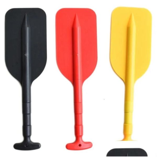 Acessórios de caiaque N0Ha Telesco Barco Plástico Remo Dobrável Remo Jet Ski e Canoa Paddles Pequena Segurança Drop Delivery Esportes Ao Ar Livre Otw5L