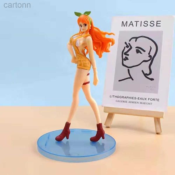 Аниме Манга 17 см Аниме One Piece Фигура Нами Фигурки Сексуальная Девушка Waifu Модель ПВХ Коллекционные Игрушки Орнамент Декор Комнаты Подарки 240401