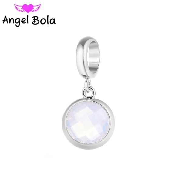 Braccialetti 10pcs Round Crystal Designer Charms per bracciale che rendono le donne incantesimi di gioielli Accessori all'ingrosso