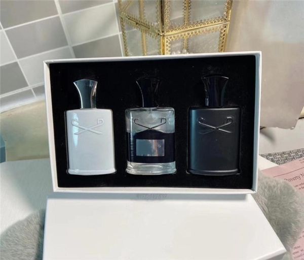 Conjunto de fragrâncias masculinas de negócio fixo 30ml * 3pcs kits de fragrâncias portáteis de longa duração conjuntos de perfume de cavalheiro cheiro incrível entrega rápida 1232633