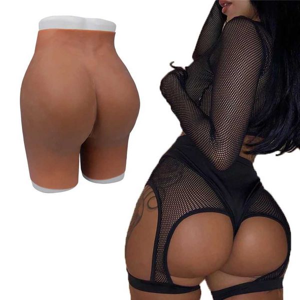 Brustpolster Silikon Fake Gesäß für Frauen Big Sexy 1,6 cm Po Dicke und 1 cm Hüften Verbesserung Hosen Open Crotch Shaper Unterwäsche 240330