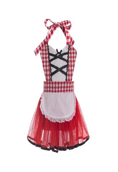 Costume cosplay di Cappuccetto Rosso per bambini vestito Carnevale di Halloween Fantasia Party girls Fancy Dress festa per bambini G10269401667