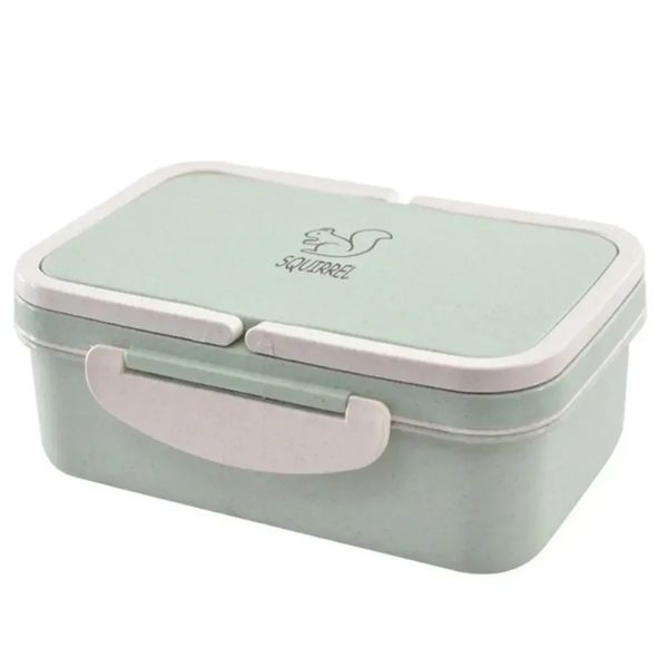 2024 Tragbare Lunchbox Weizen Stroh Picknick Mikrowelle Bento Food Storain Container neuer Schüler Camping Mittagessen Mittagspause Lunchboxen1.Für tragbare Lunchbox