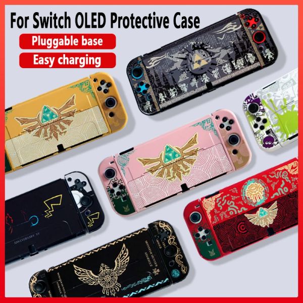 Custodie per Zelda Tears of Kingdom Custodia protettiva per Nintendo SWITCH Custodia rigida OLED NS OLED Console divisa Colore Shell Accessori di gioco