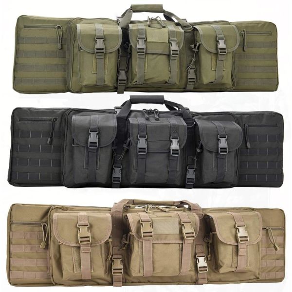 Сумки, 47 дюймов, двойная длинная сумка для винтовки, пистолета, чехол для транспортировки, двойная сумка для винтовки, уличные тактические чехлы для карабинов, защита от воды, пыли
