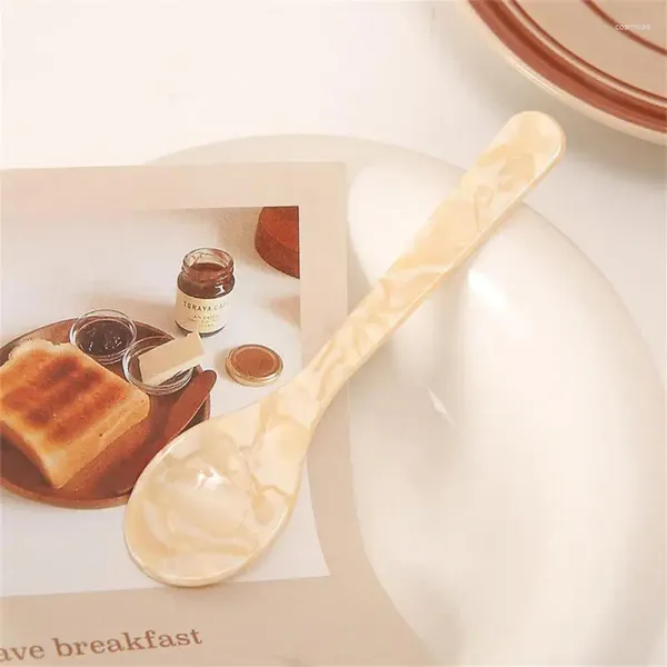 Scolle di caffè Creative Retro Cake Spoon Ice Cream Dessert Piccola marmellata Muovo Tavoli da cucina Puntelli decorativi