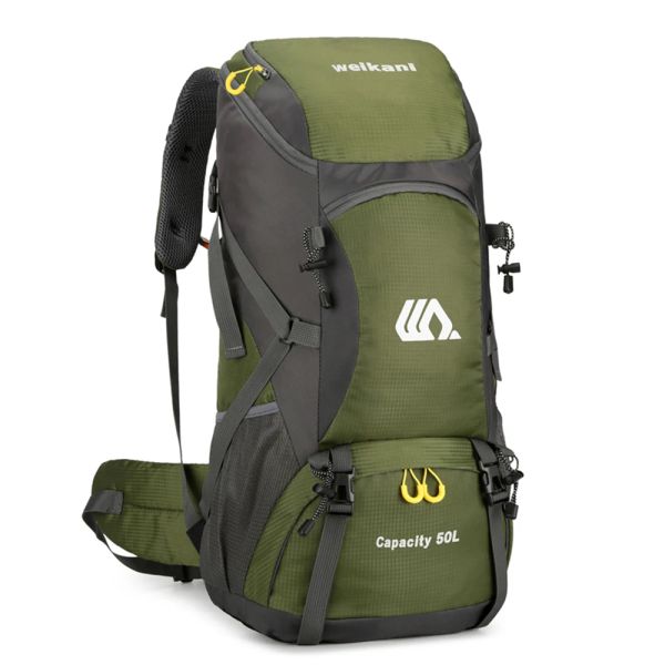 Sacos 50l resistente à água caminhadas mochila esporte ao ar livre mochila grande capacidade saco de viagem para acampamento escalada viajar