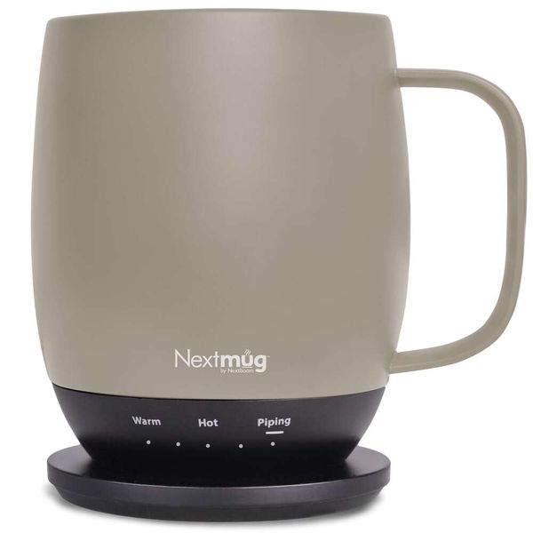 Nextmug - Controle de temperatura, xícara de café com autoaquecimento (14 onças) (cor amêndoa)