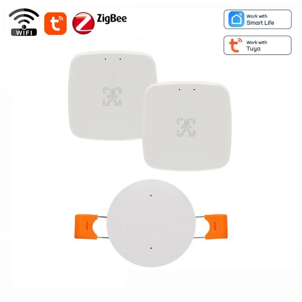 Kontrolle Zigbee menschlicher Präsenzsensor Tuya WiFi Millimeter Wellenradar -Detektor Smart -Bewegungssensor mit Leuchtdistanzdetektion