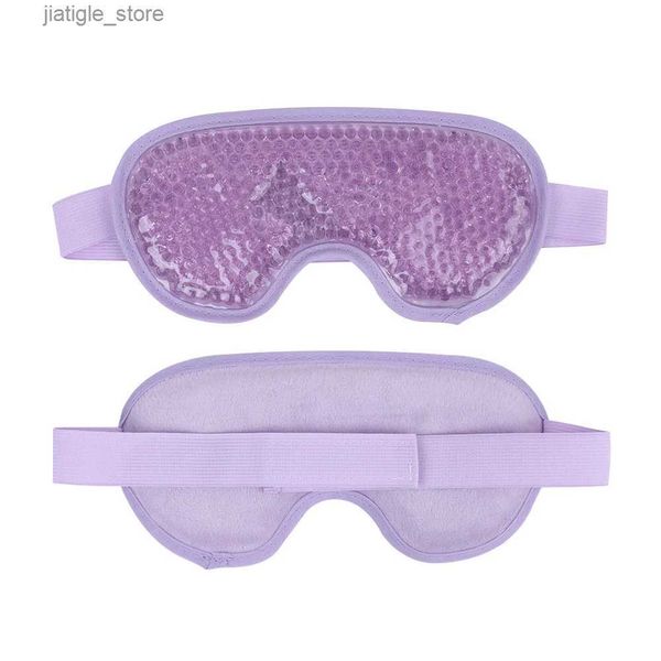 Maschere per sonno nuovo gel maschera per occhio riutilizzabile per terapia calda fredda che calma utensile rilassante di bellezza del cerchio oscuro per sonno di bellezza eyepatch y240402