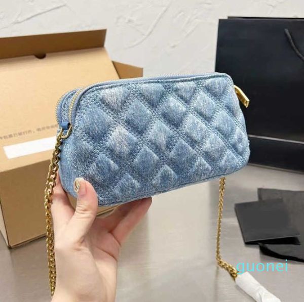 2024 Designer Denim Handtasche Geldbörsen Kamerataschen Frauen Diamant Cross Body Tote Handtasche Unterarmtasche Einkaufstasche