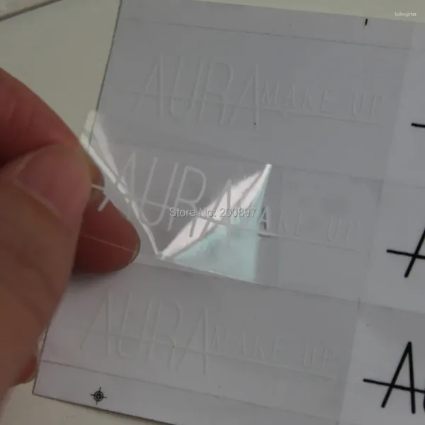 Adesivos de janela personalizados adesivo de pvc transparente branco preto adesivo à prova d'água redondo ou retângulo 1000