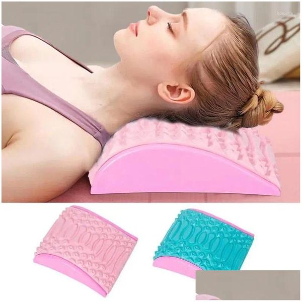 Cintura apoio pescoço e costas maca relaxador dispositivo de tração para coluna corcunda corrector placa osso cama cervical superior gota entrega spo oteav