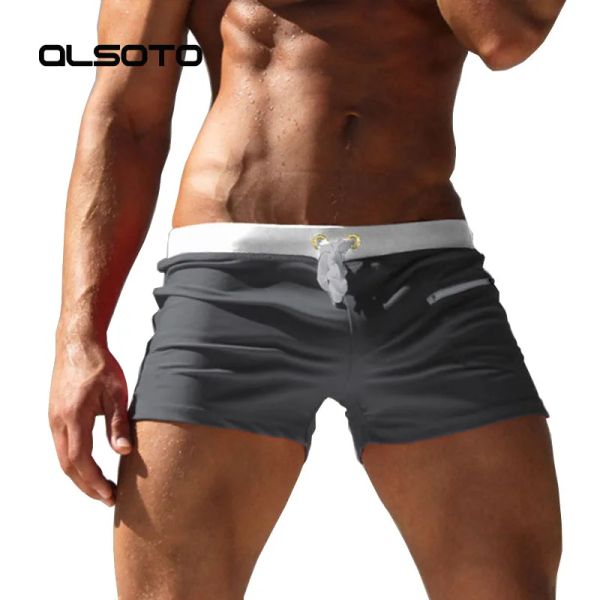 Ternos de verão novos homens maiô sexy troncos de natação sunga roupa de banho quente dos homens nadar briefs mayo sungas praia shorts de praia homens