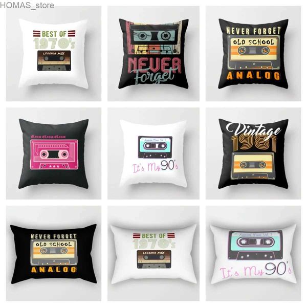 Pillow Case Retro Audio Tape Plüschpuppe