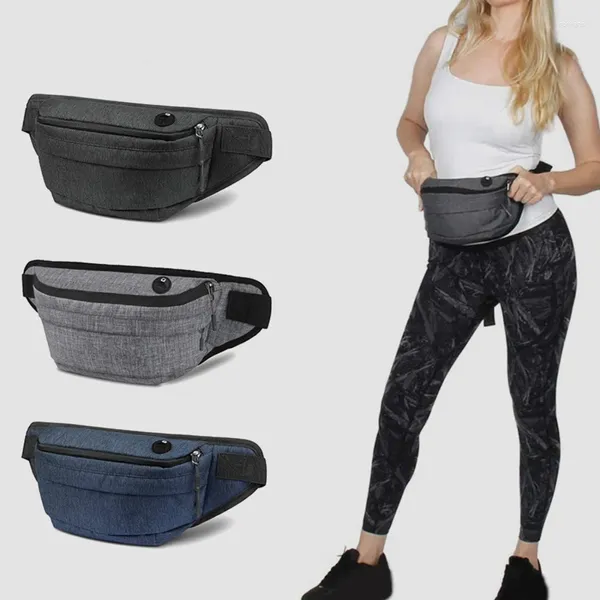 Taillenbeutel Unisex Bag Pack Männer Brieftasche Handtasche Handy Belt Bud Canvas Sport wasserdichte Fanny Banane für Frauen