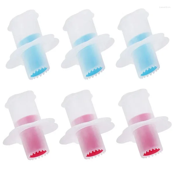 Moldes de cozimento 6 pacote cupcake êmbolo cortador pastelaria corer decoração divisor bolo ferramenta de enchimento 3 vermelho azul 62x59mm