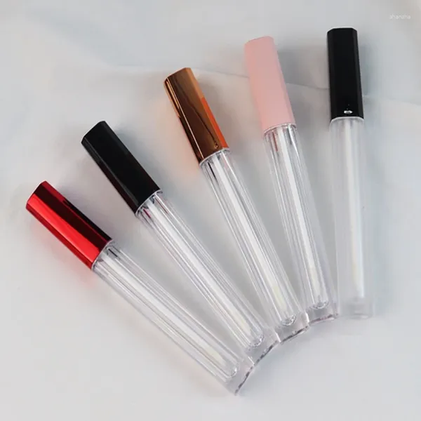 Bottiglie di stoccaggio 100 pz/lotto Vuoto 4.5ml Lip Gloss Tubi Contenitore Bacchetta Bottiglia Riutilizzabile F701 Può Stampare Il Logo