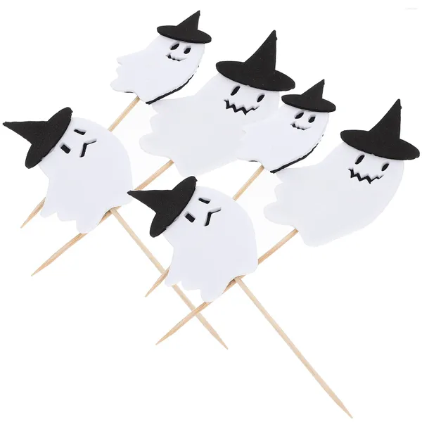 Einwegbesteck, 30 Stück, dekorative Kuchenspieße, Einsätze, Halloween-Backdekorationen, kleine Cupcake-Topper, Schaumstoff, festliches Partyzubehör