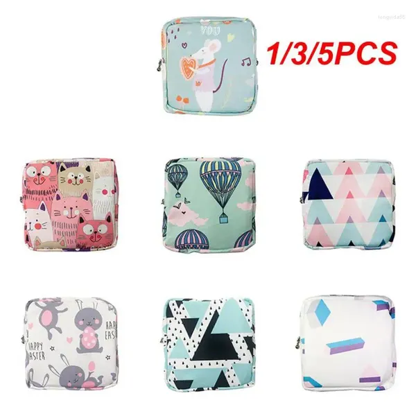 Borse contenitore 1/3/5 pezzi porta assorbente sacchetto cosmetico carino per le donne portamonete organizzatore sacchetto di carta di denaro assorbente