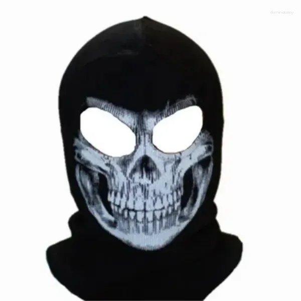 Berretti Maschera nera Passamontagna Berretti Cappelli Uomo Fantasma Teschio Integrale Calorosamente Cappuccio Beanie Ggorros Hombre Casquette BBalaclava