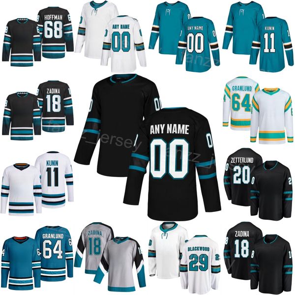 Hóquei 24/25 Alternativo 64 Mikael Granlund Jersey Homem Mulher Juventude 20 Fabian Zetterlund 68 Mike Hoffman 72 William Eklund 11 Luke Kunin 18 Filip Zadina 29 Blackwood