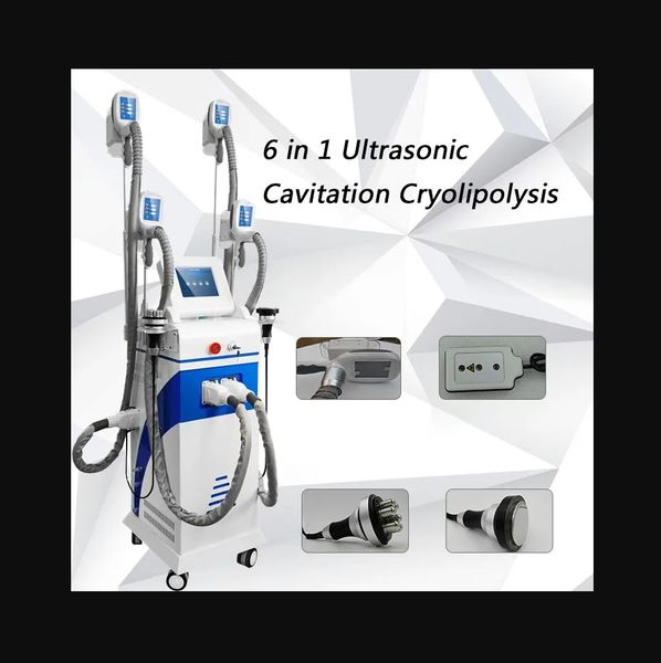 Super qualidade 4 alça criolipólise gordura congelamento máquina de emagrecimento crioterapia lipoaspiração lipo laser máquina entrega gratuita