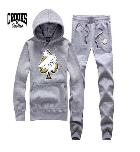 2017 Der Test Crooks and Castles Sweatshirt Diamond Fashion Hip Hop Hoodie Herrenbekleidung Sportbekleidung Hiphop Pullover Sweats3933102