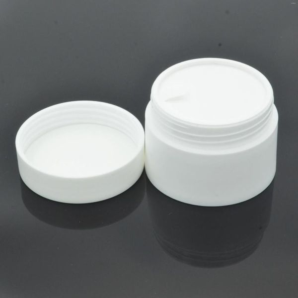 Vorratsflaschen 70 teile/paket 30g Weiß Kunststoff Runde Leere Make-Up Jar Topf Reise Gesichtscreme Lotion Kosmetikbehälter Nachfüllbar
