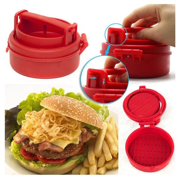 Handbuch Hamburger Formulare Press Burger Pastetchen Hersteller Presse Koch Cotlets gefülltes Hamburger Formgrill Küchenwerkzeuge Gadgets Naruto