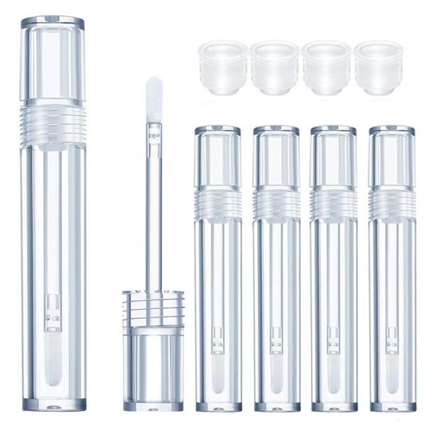 Bottiglie 20 pezzi tubo vuoto per lucidalabbra 5ml bottiglie trasparenti per balsamo per labbra contenitore per rossetto riutilizzabile contenitore cosmetico liquido per crescita delle ciglia