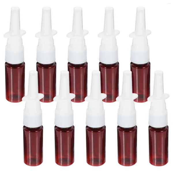 Garrafas de armazenamento 10 pcs nebulizador para adultos mini spray garrafa fina névoa atomizador nasal pequena viagem