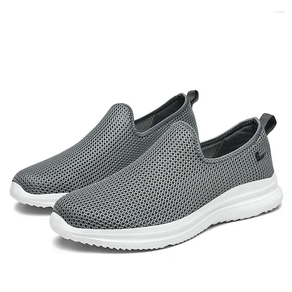 Scarpe casual Mesh Uomo Estate Mocassino maschile traspirante Sneakers leggere Suola morbida Slip-On Walking Donna unisex