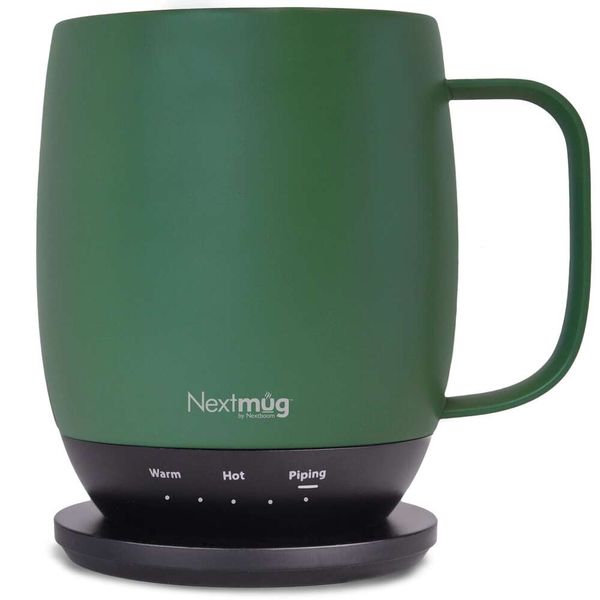 Nextmug - Controle de temperatura, xícara de café com autoaquecimento (sálvia -14 onças)